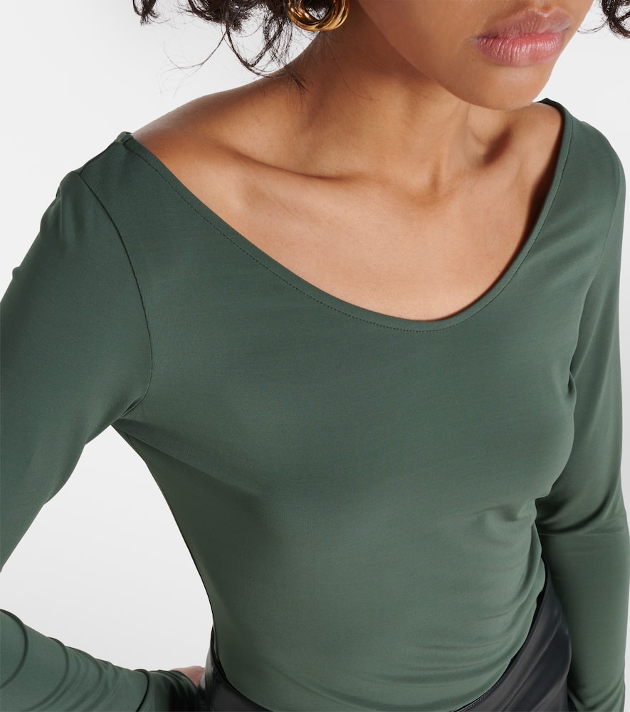 Ragazza jersey crêpe top