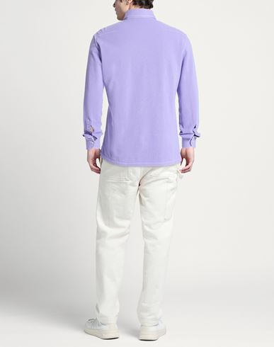 Man Polo shirt Lilac Size M Cotton