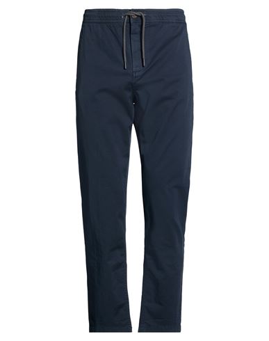 Man Pants Blue Size L Cotton, Elastane