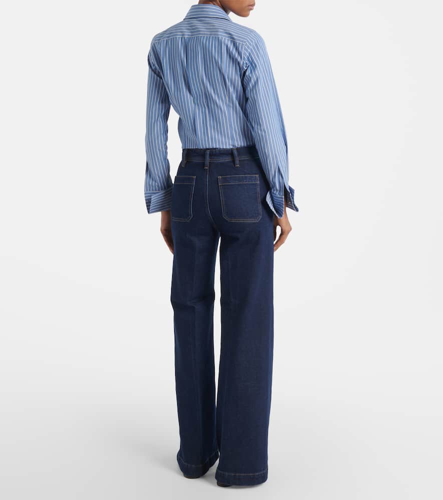 High-rise wide-leg jeans