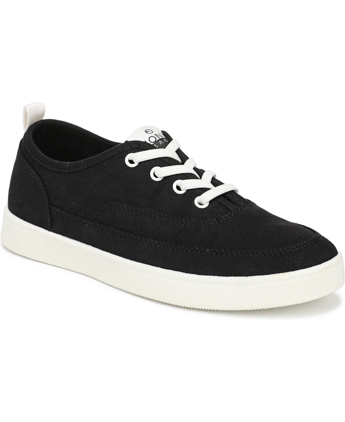 Women's Cyan Lace Up Sneakers - Black canvas