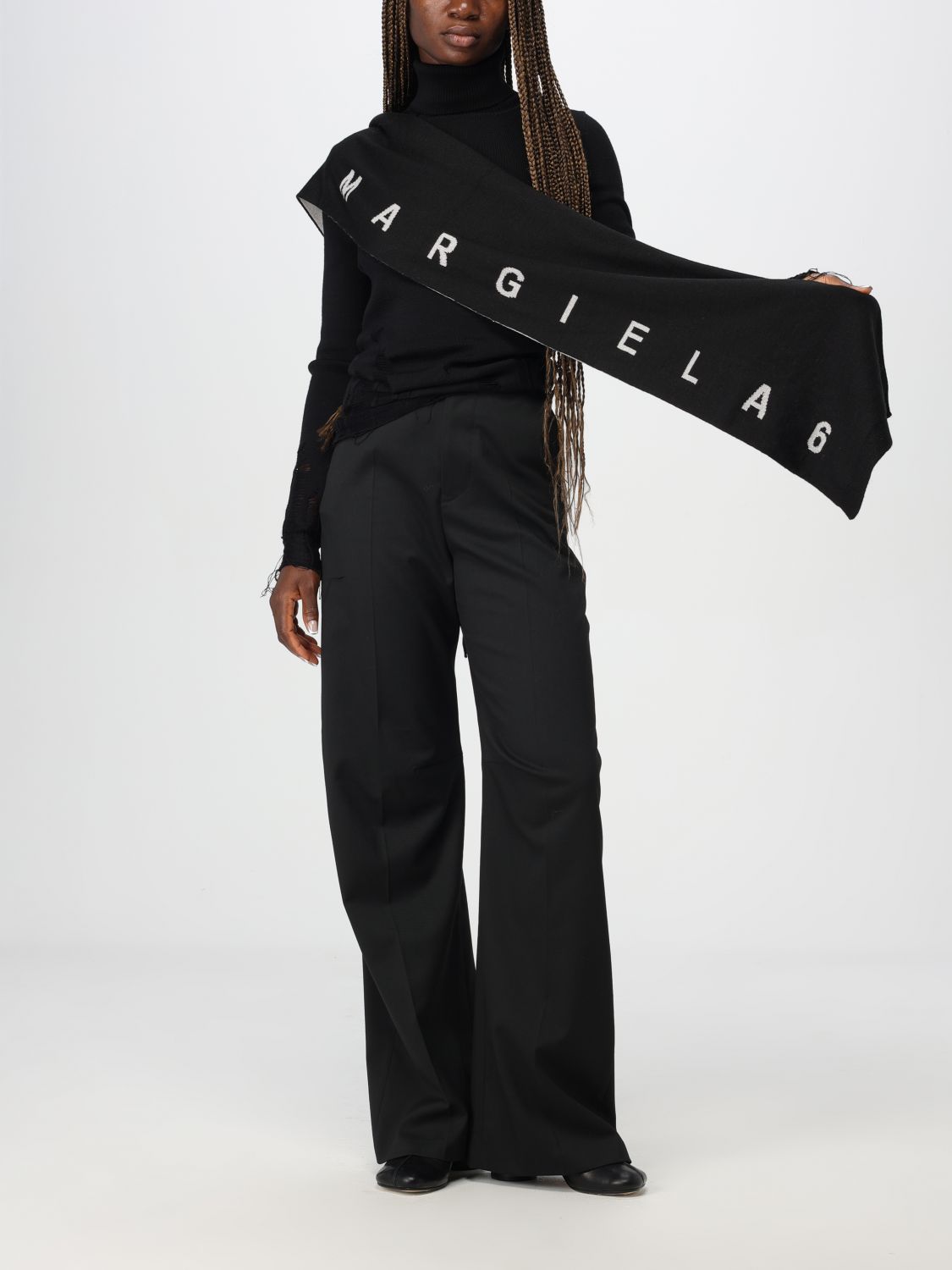 Single-stitch trousers - Black