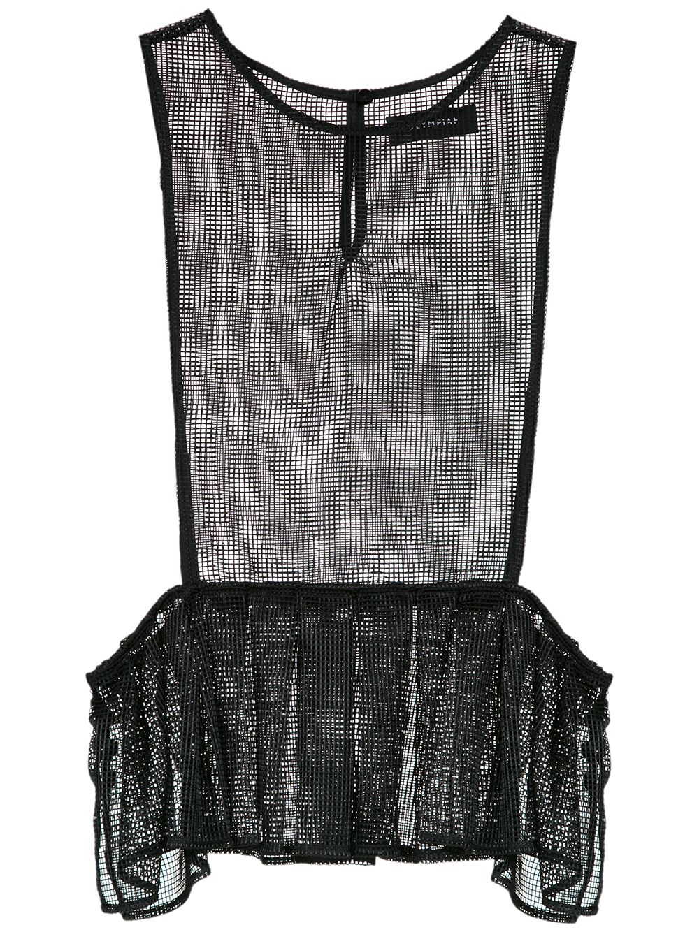Flamingo mesh tank top x Silvia Braz - Black