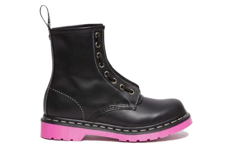 (WMNS) 1460 Wanama Leather Jungle Zip Boots 'Black Pink