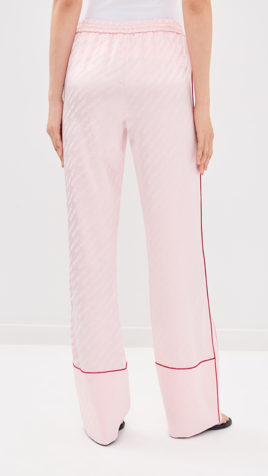 Satin Pajama Pants Soft Pink