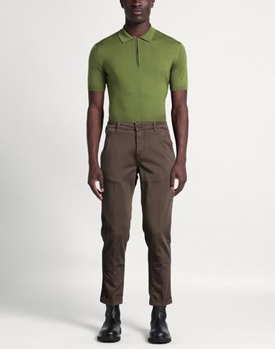 Man Pants Brown Size 29 Cotton, Polyester, Polyamide, Elastane