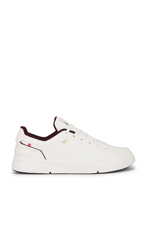 On The Roger Centre Court in Ivory & Maroon - White. 10 also .5, 11, 11.5, 12, 12.5, 13, 7, 7.5, 8, 8.5, 9