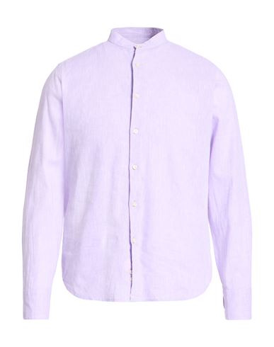 Man Shirt Lilac Size 15 ½ Linen, Cotton