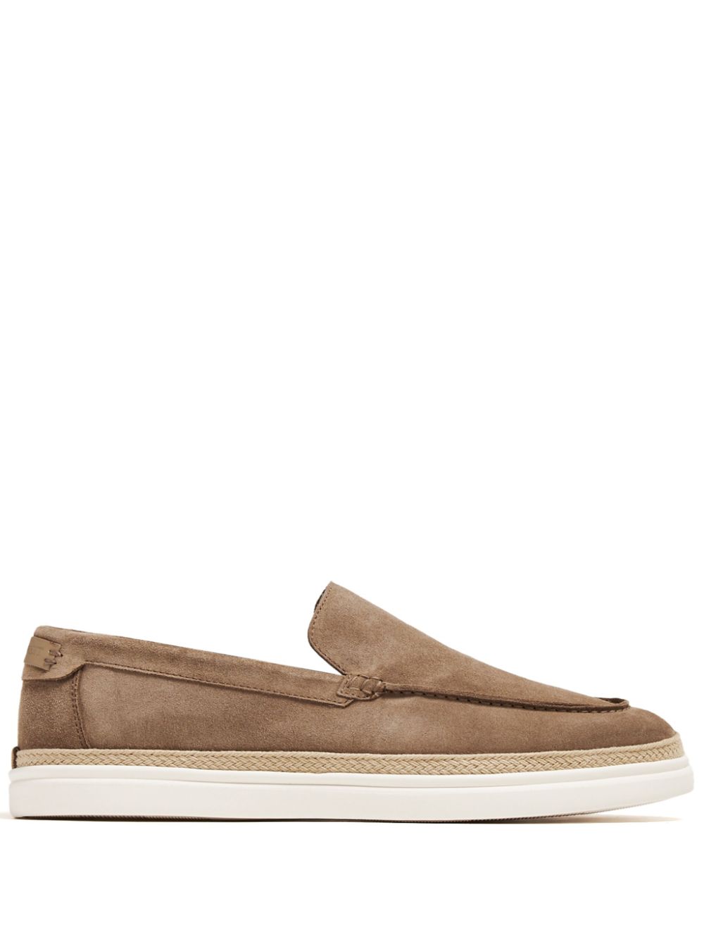 Suede espadrille loafers - Brown