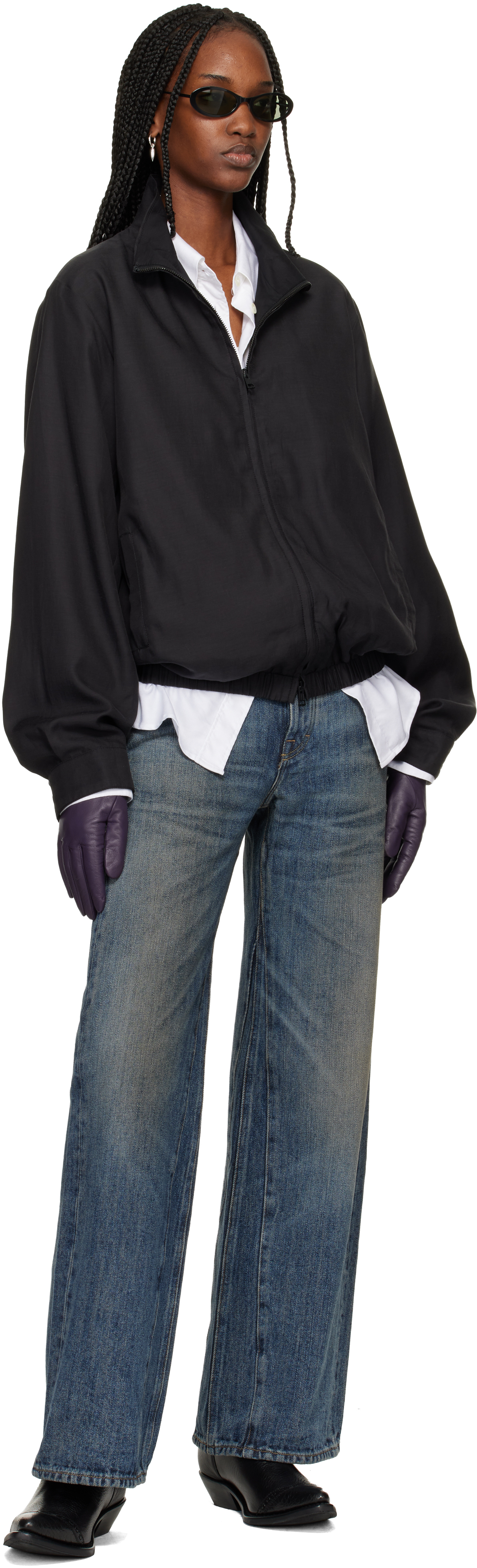 Blue Treble Cut Jeans