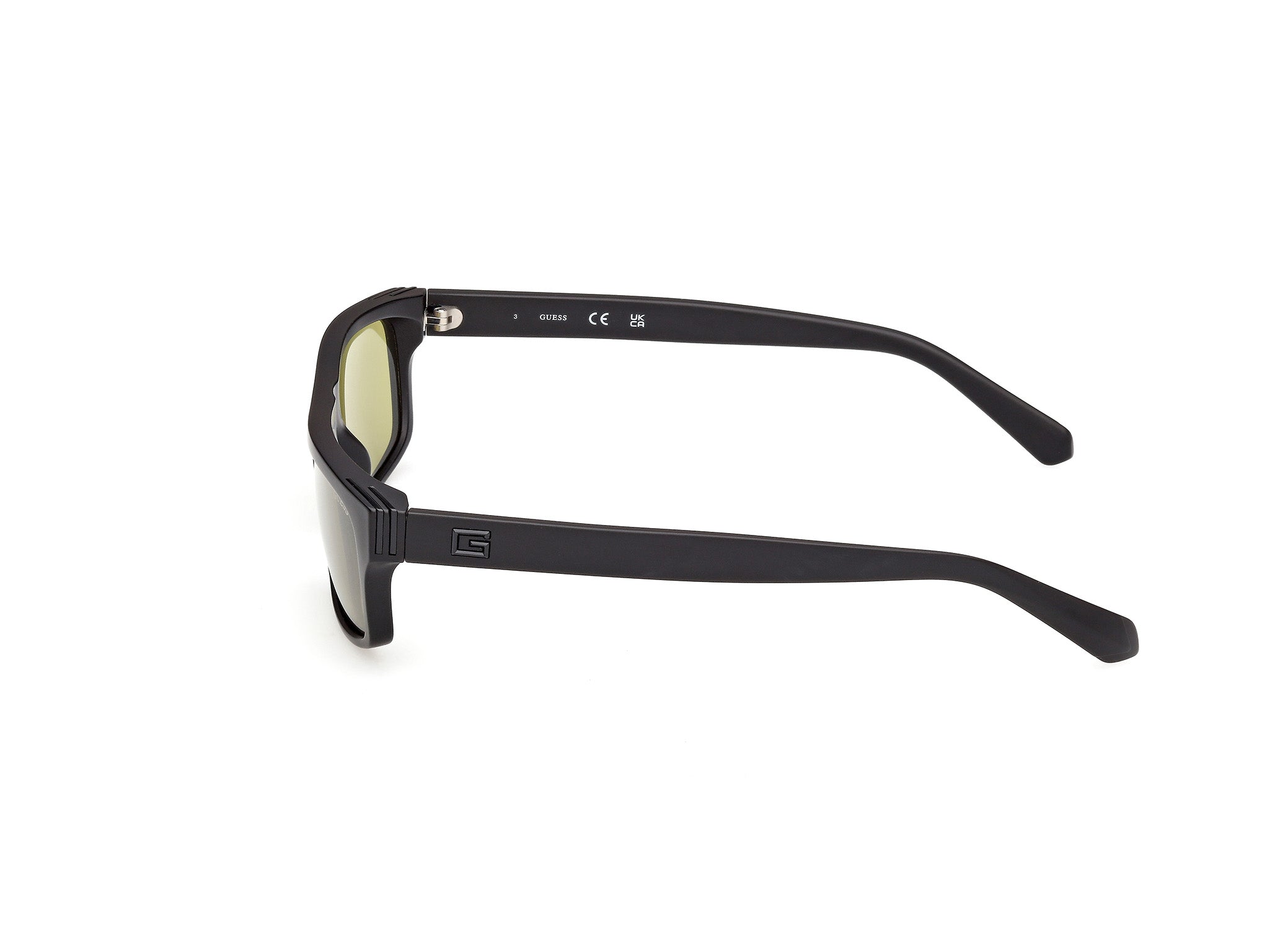 Guess Hombre Guess GU00276 02N Gafas de sol Inyectado Negro Verde Cuadrada Norma