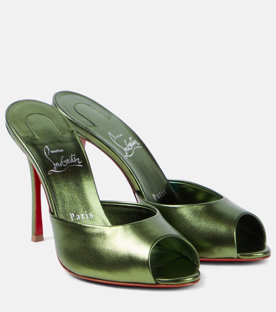 Me Dolly 100 metallic leather mules
