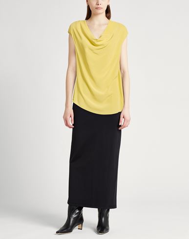 Woman Top Lime green Size 10 Silk