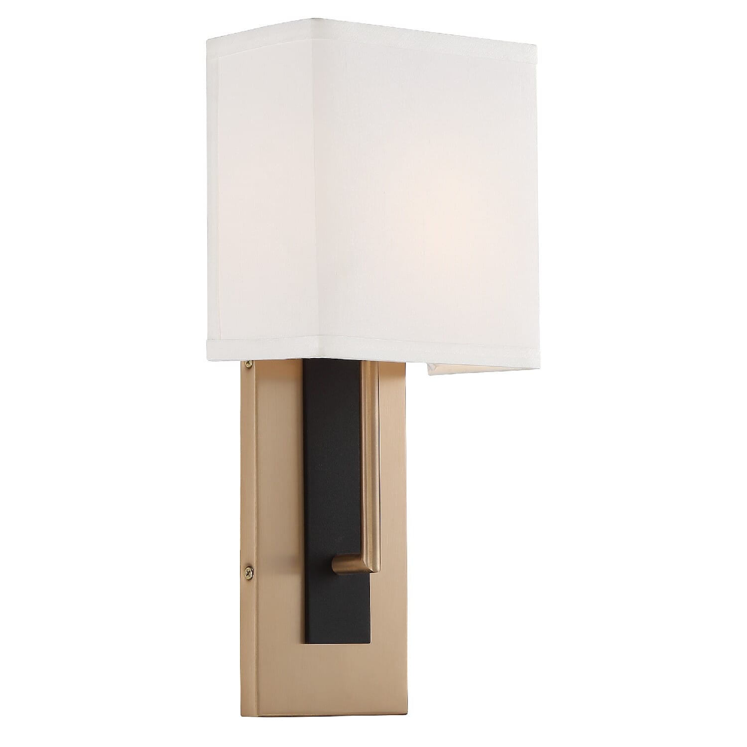 Crystorama Brent Wall Sconce in Vibrant Gold And Black Forged - BRE-A3631-VG-BF