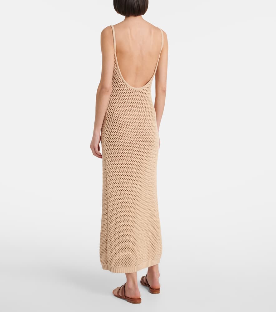 Elie Saab Floral-appliqué mesh gown