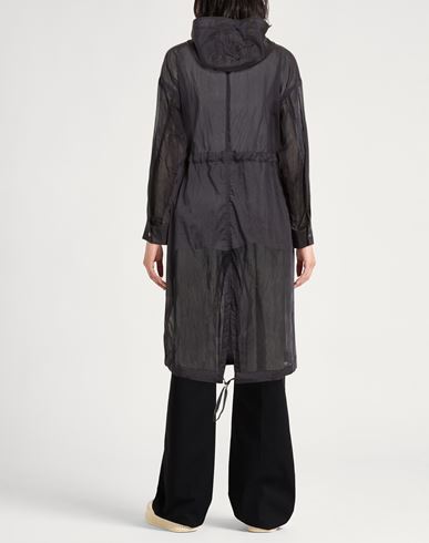 Woman Overcoat & Trench Coat Midnight blue Size 6 Cotton, Polyamide