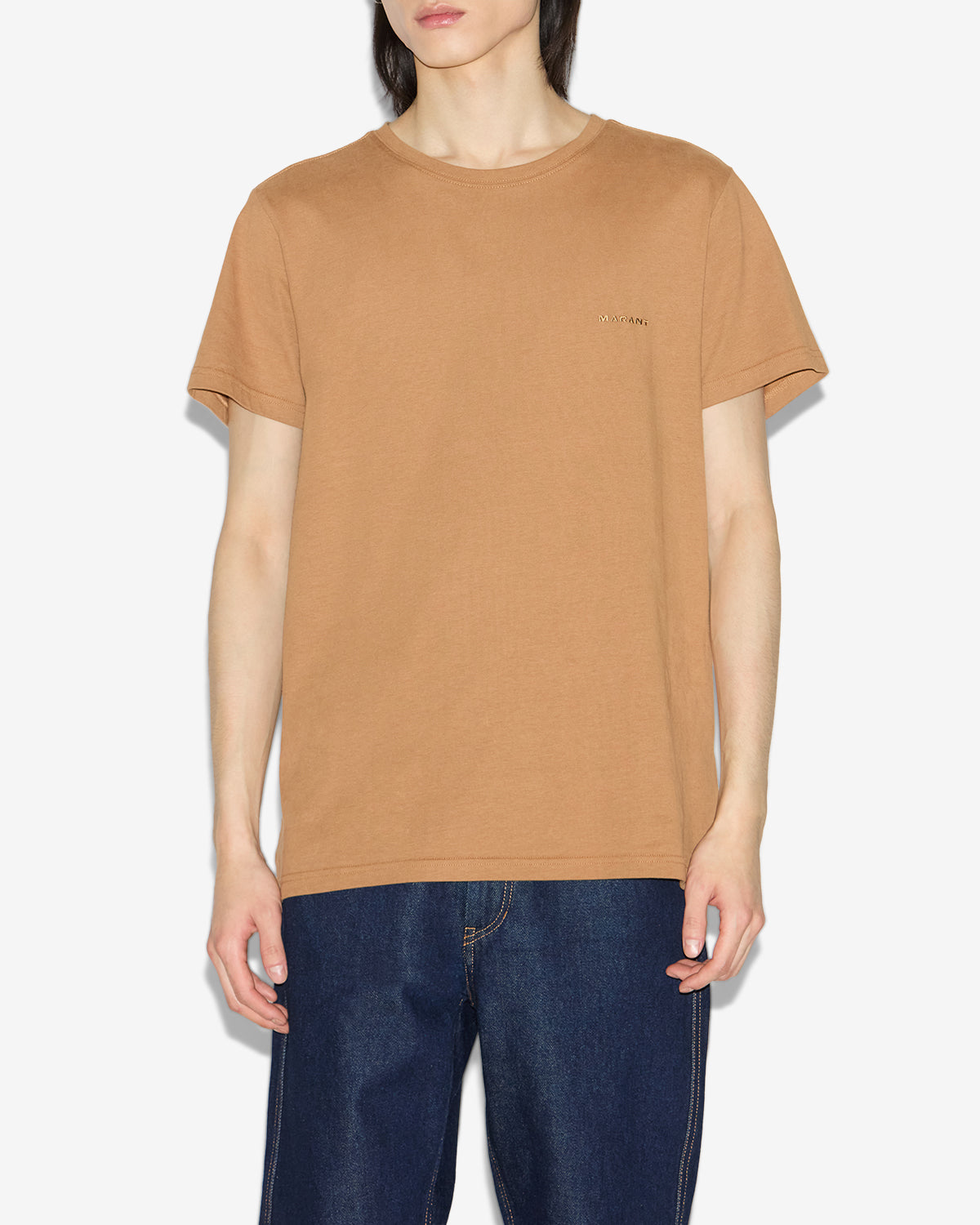 Zafferh T-shirt - Men - Camel - Size M - Isabel Marant