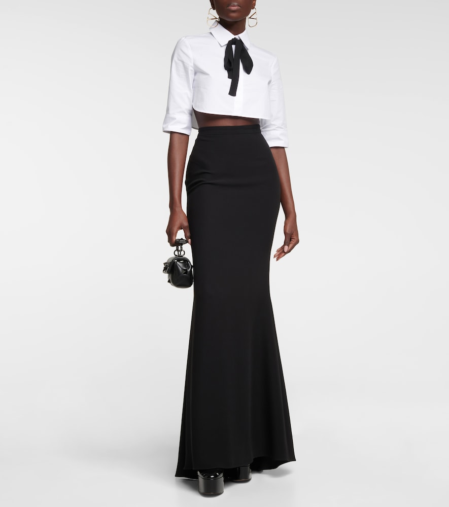 Silk maxi skirt