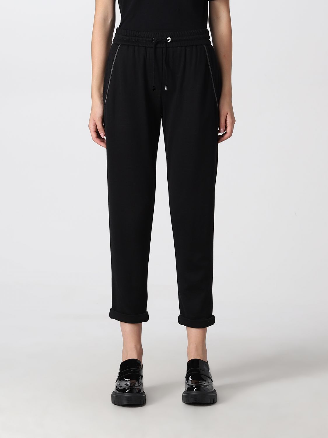 Trousers Women colour Black