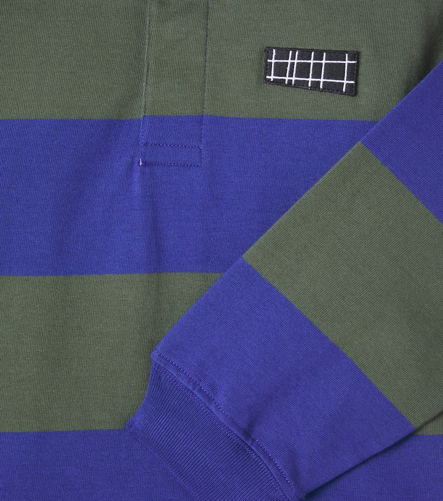 Relz striped cotton polo sweater