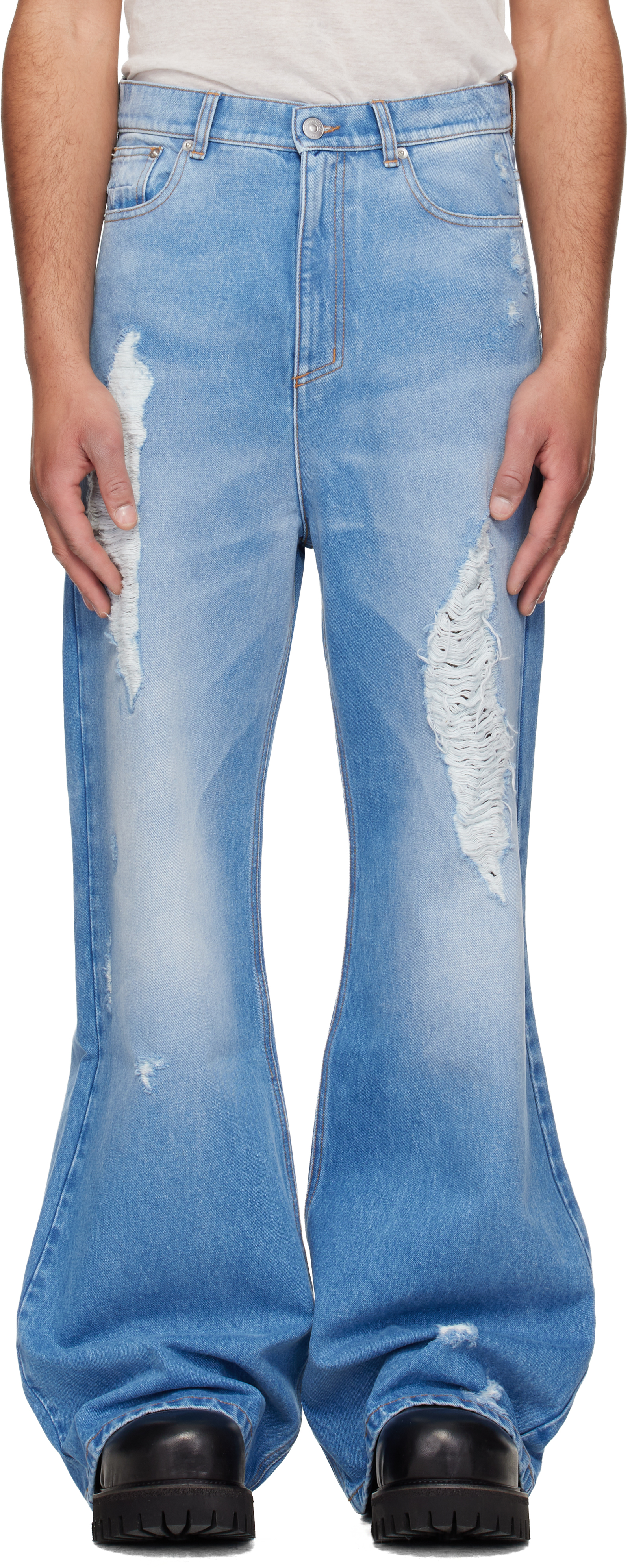 Blue Flared Jeans