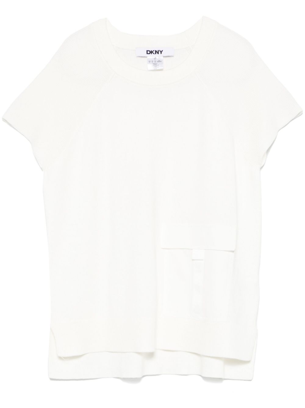 Ribbed-knit T-shirt - White