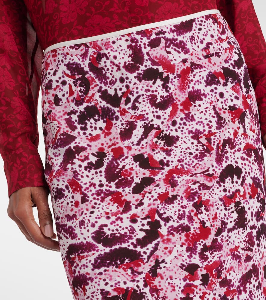 Floral pencil skirt