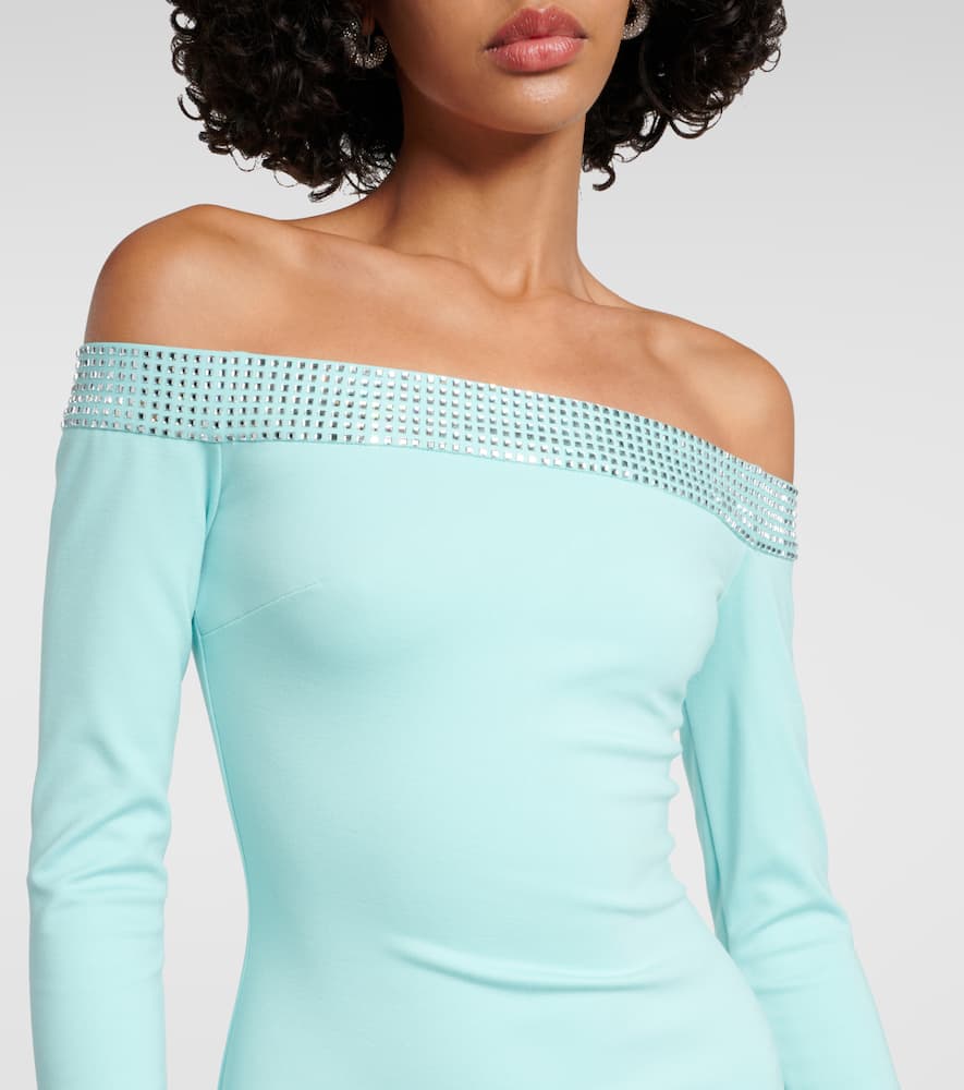 Crystal-embellished minidress