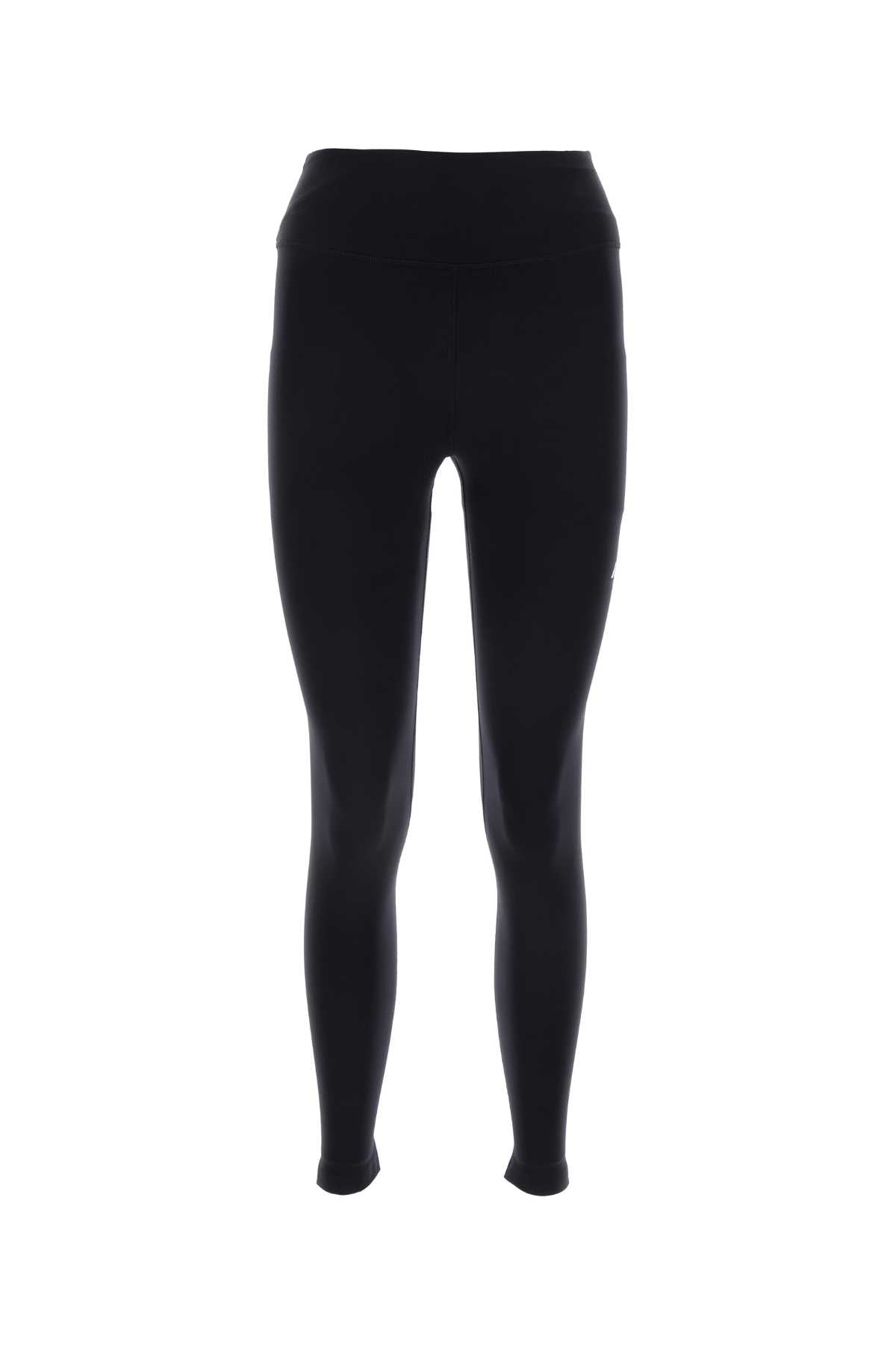 Stretch Nylon Leggings — Black
