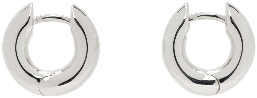 Sophie Buhai Silver Medium Bagel Hoop Earrings