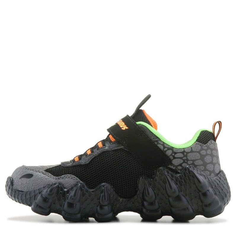 Kids' Skech-O-Saurus Light Up Sneaker Little/Big Kid Shoes (Black/Lime Dino)