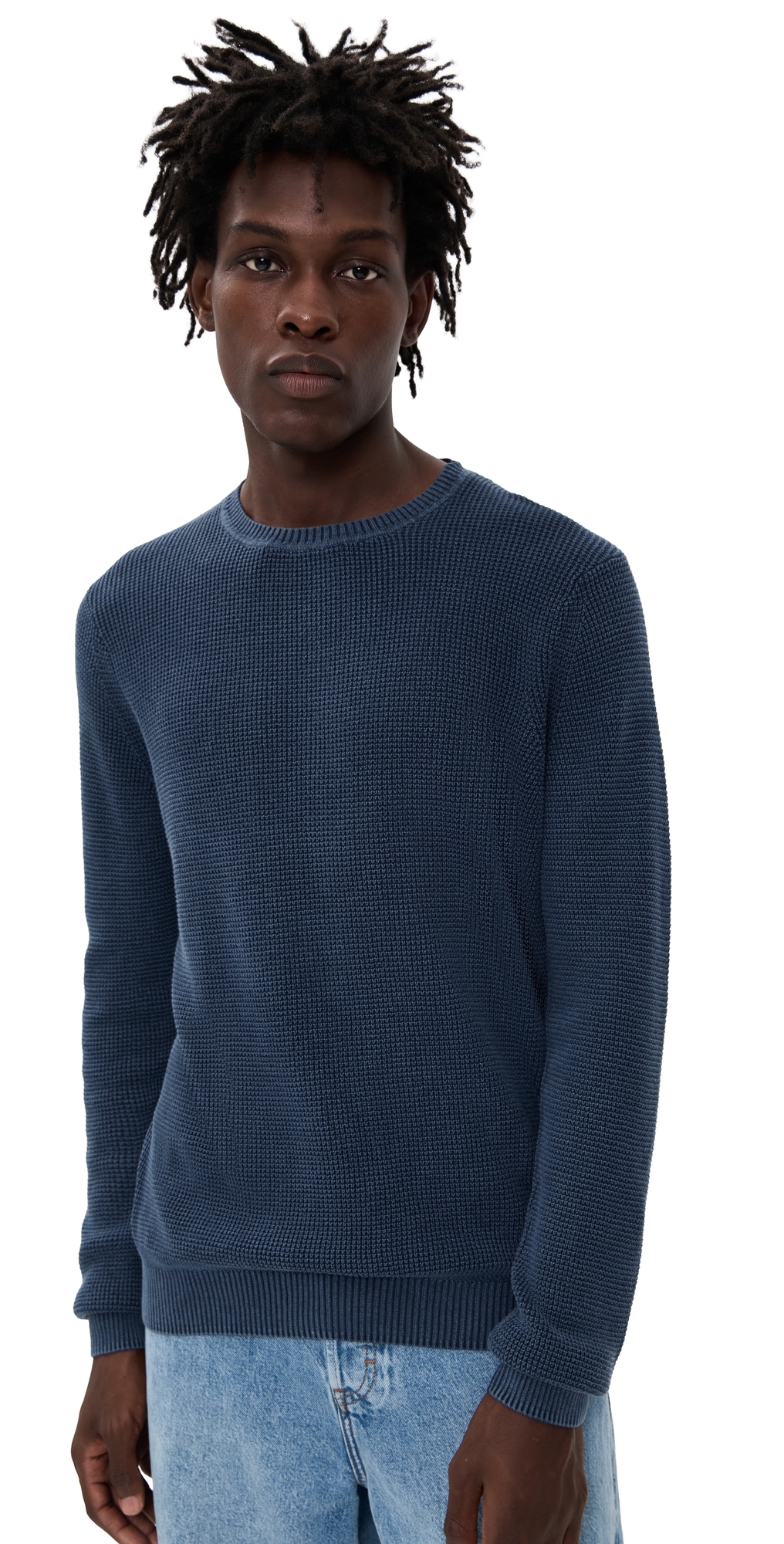 Sunwashed Crew Neck Sweater Blue Nights