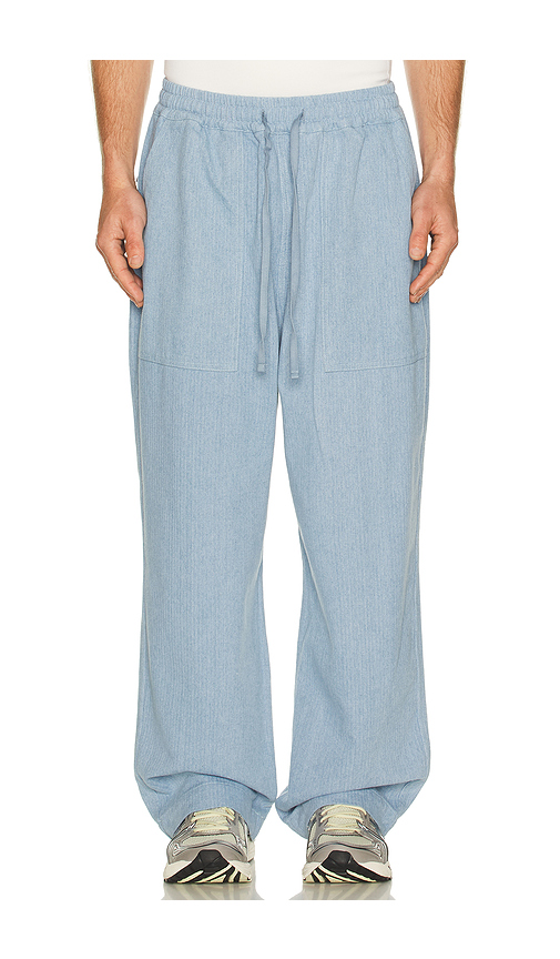 KAPPY DESIGN JEANS FATIGUE STRIPE in Blue