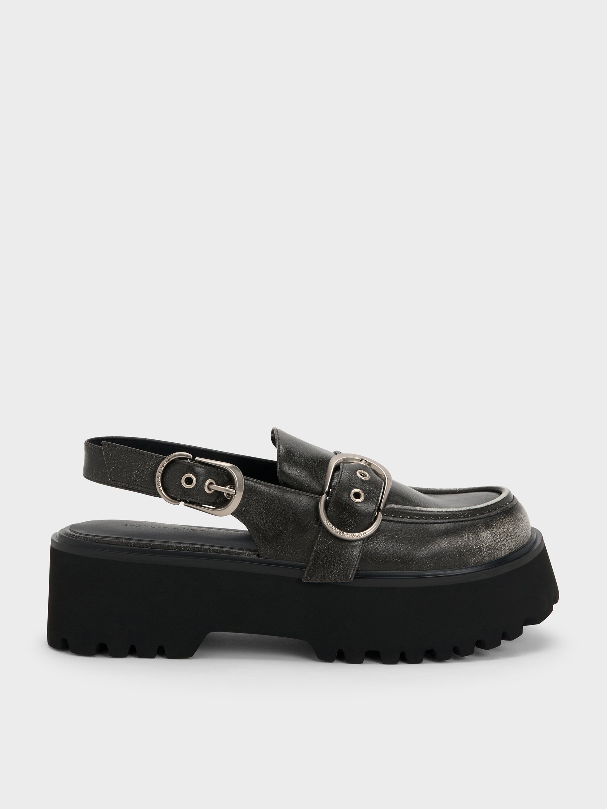 Charles & Keith - Eliot Platform Slingback Loafers