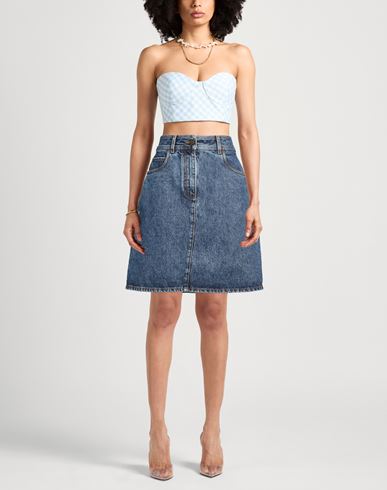 Woman Denim skirt Blue Size 28 Cotton