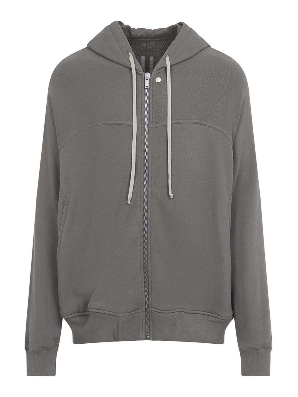 Rick Owens - hooded jacket drawstring ribbed cuffs he