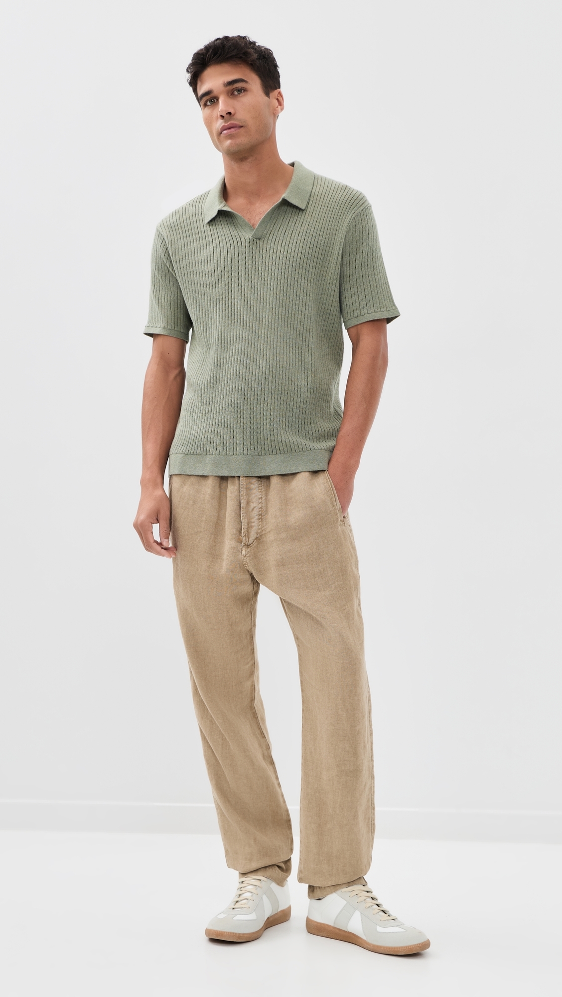 Liam Sweater Polo Vetiver