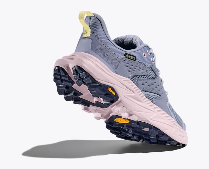 HOKA Women's Anacapa 2 Low GTX Shoes in Tranquil Blue/Lilac Cream