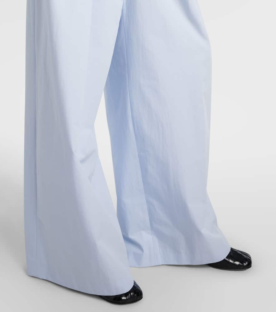 Cotton wide-leg pants