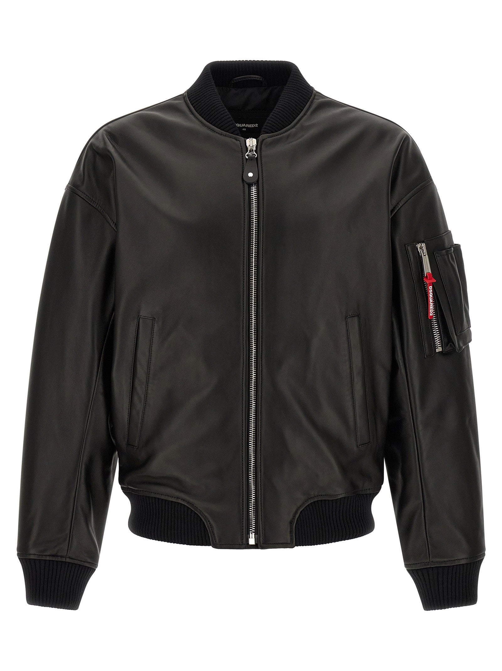 Leather Bomber Jacket