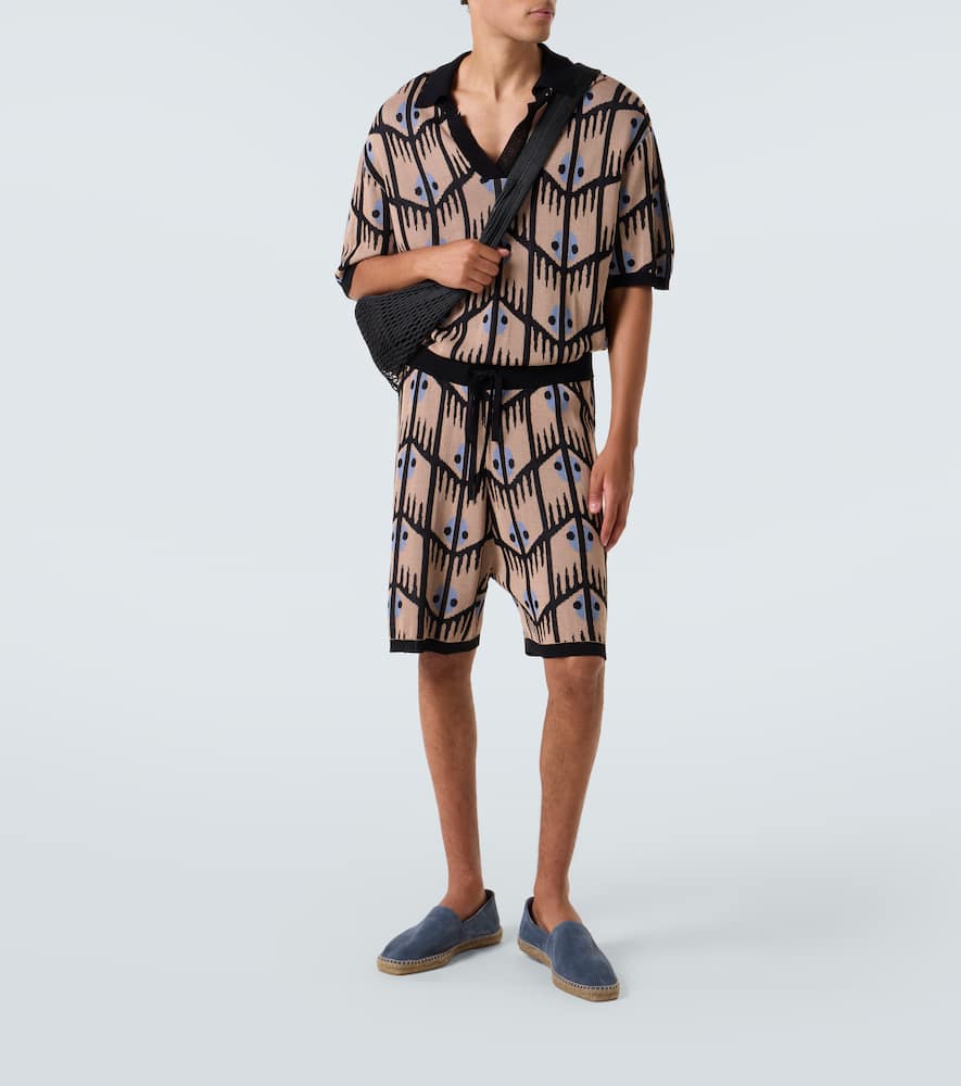 Jacquard polo shirt