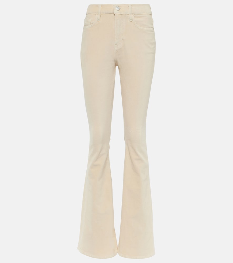 Le High Flare high-rise velvet flared jeans
