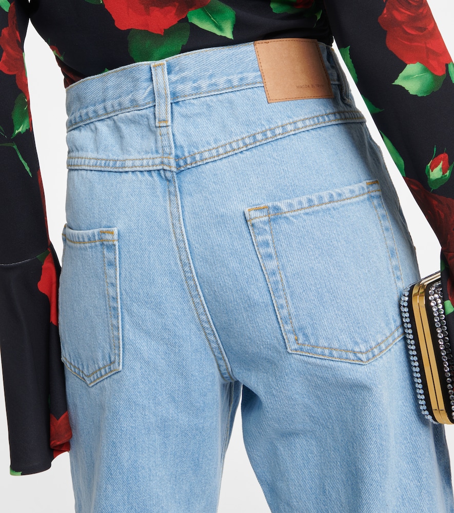High-rise flared jeans