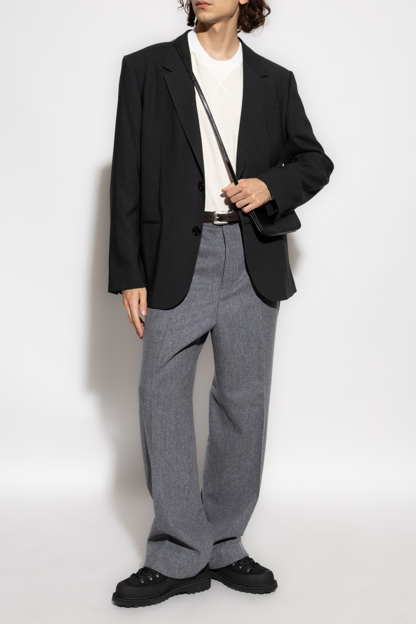 Wool Blazer, Men's, Black