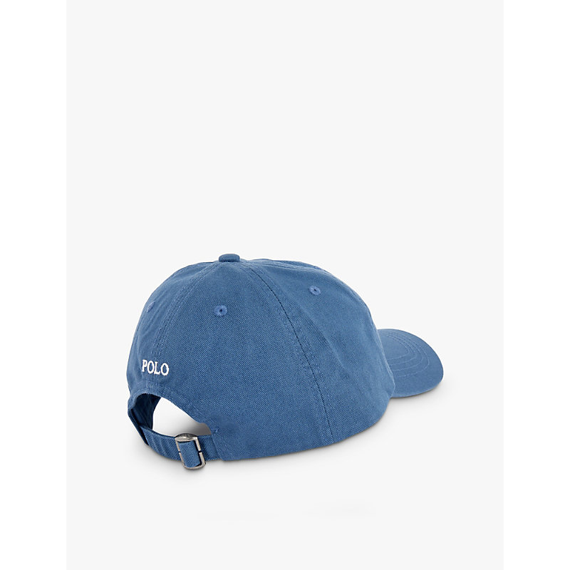Clancy Blu Boys' Brand-embroidered Faded-wash Cotton-twill Baseball 1SIZE