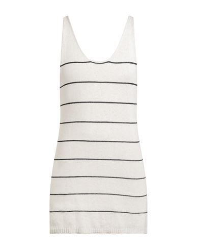 Man Tank top Ivory Size L/XL Linen, Viscose, Cotton