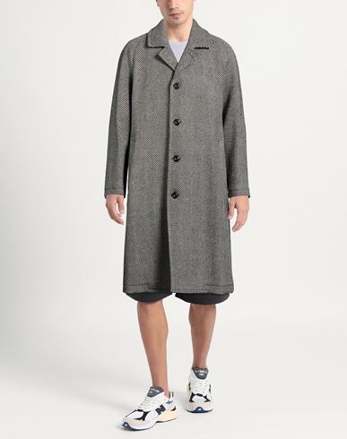 L. b.m. 1911 Man Coat Black Size 38 Virgin Wool