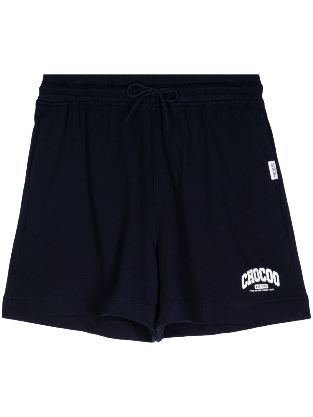 Logo-printed drawstring shorts - Blue