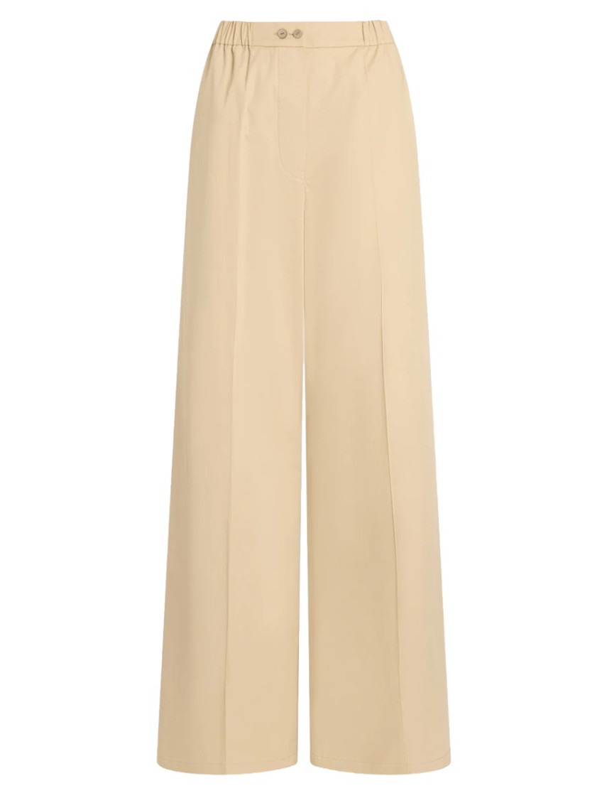 Patou - wide leg trousers button detail side pocket