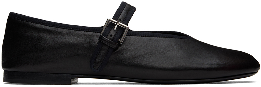 The Row Black Boheme MJ Ballerina Flats